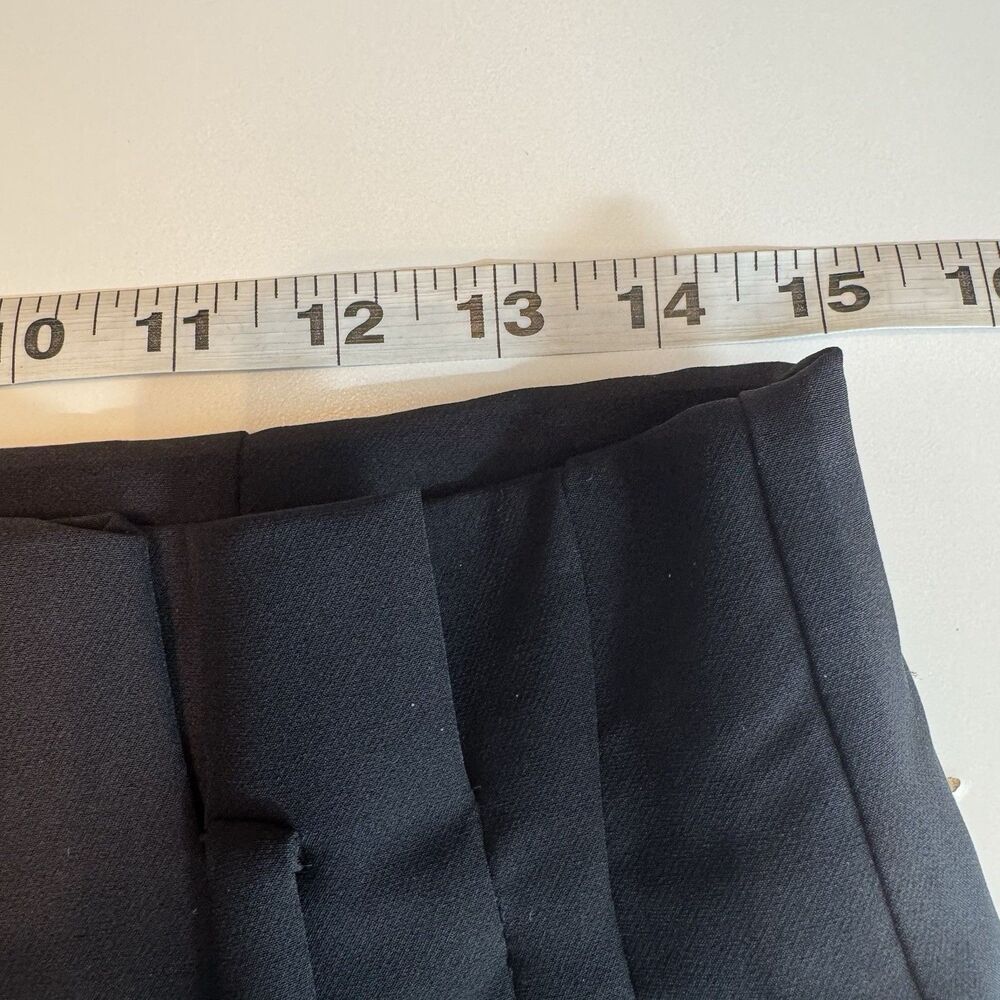 And Easy Wide Leg Cropped Pants Black Stretch Minimalist Preppy Workwear Size 10 - Picture 9 of 11